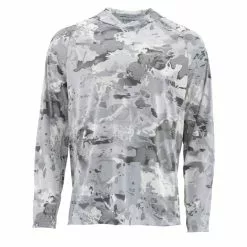 Simms SolarFlex Hoody - Print Cloud Camo Grey