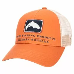 Simms Trout Icon Trucker Simms Orange