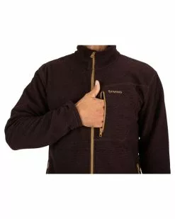 Simms Rivershed Full Zip Mahogany -Simms Winkel 13071 901 30r 3