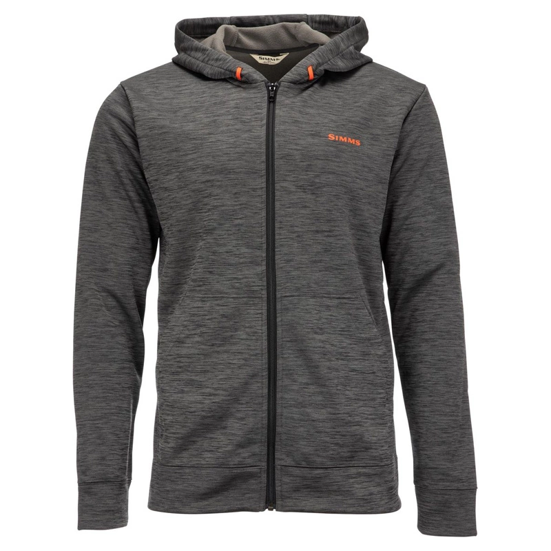 Simms Challenger Full-Zip Hoody Carbon Heather 3 Simms Challenger Full-Zip Hoody Carbon Heather