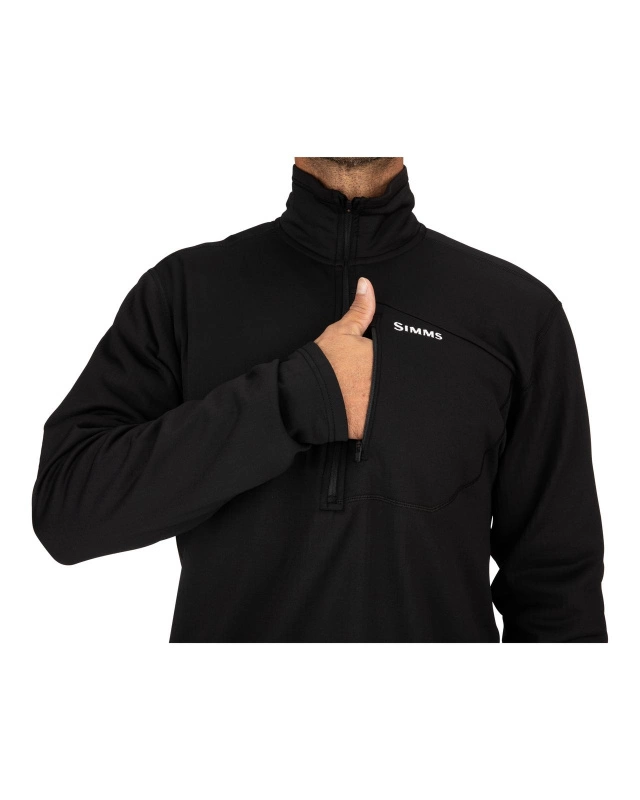 Simms Thermal 1/4 Zip Top Black 4 Simms Thermal 1/4 Zip Top Black - Afbeelding 2