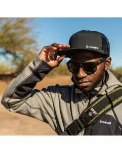 Simms CX Flat Brim Cap Black -Simms Winkel 13446 001 00 3