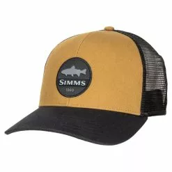 Simms Trout Patch Trucker Dark Bronze