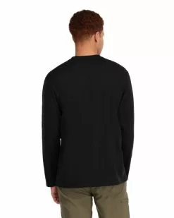 Simms Logo Shirt LS Black 7 Simms Logo Shirt LS Black -Simms Winkel 13626 001 30r 2