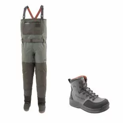 Simms Freestone Vadarset Med Freestone Skor Filt Gunmetal